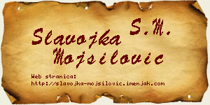 Slavojka Mojsilović vizit kartica